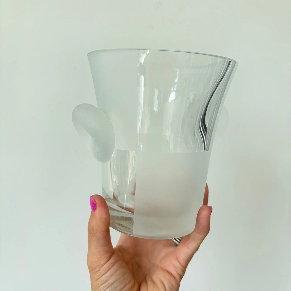 Nautica‎ Glassware Frost Block Clear Small Ice Bucket